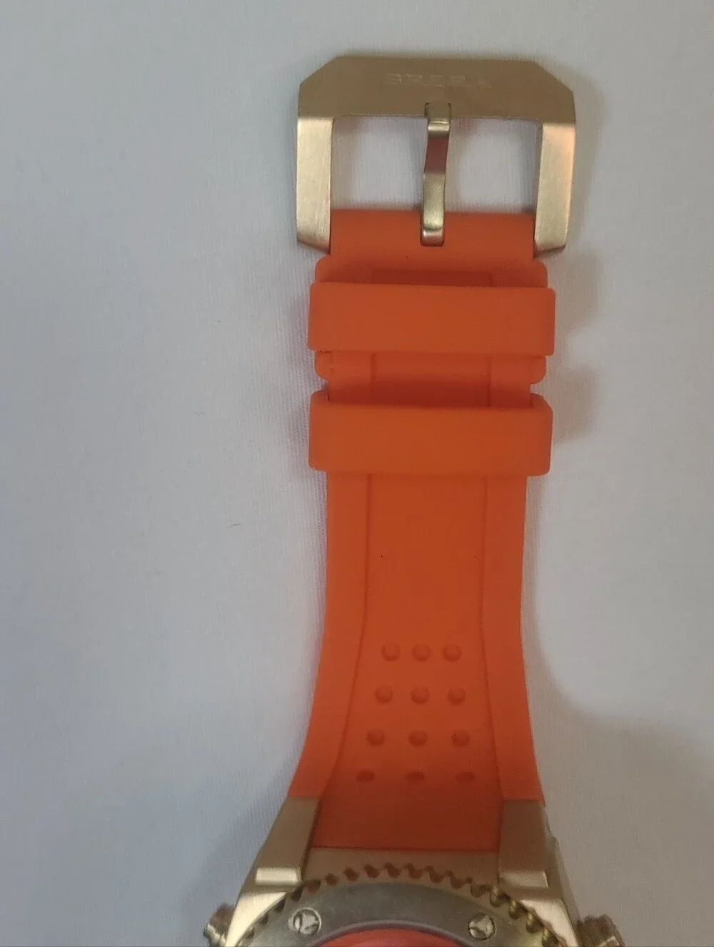 Brera Orologi Digital Sport Orange Band Watch